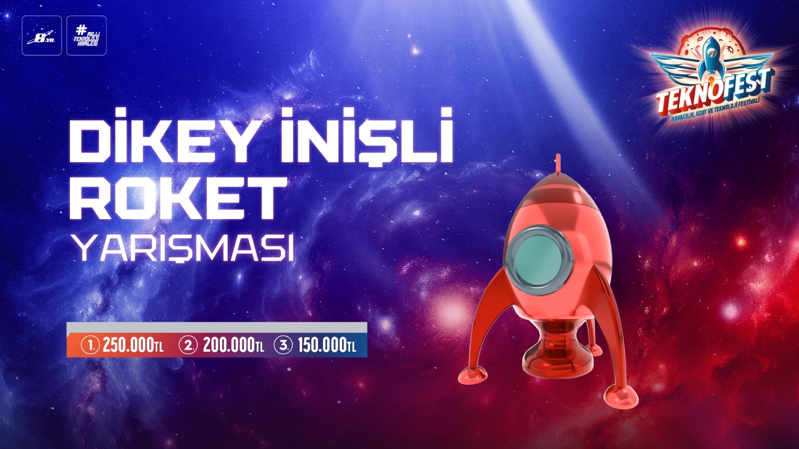 TEKNOFEST 2025 Dikey İnişli Roket Yarışması’na 324 Takım Başvurdu
